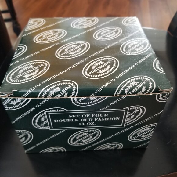 Portmeirion Glassware Set of FOUR (4) Double Old Fashion - The Holly & The Ivy - Picture 5 of 7